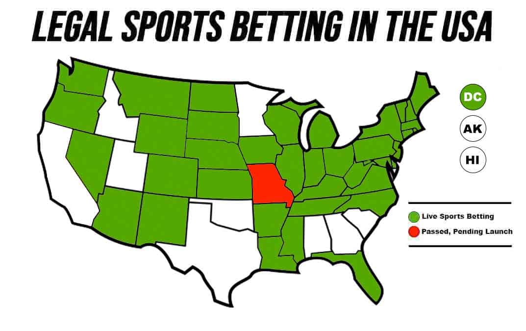 Legal Sportsbook states